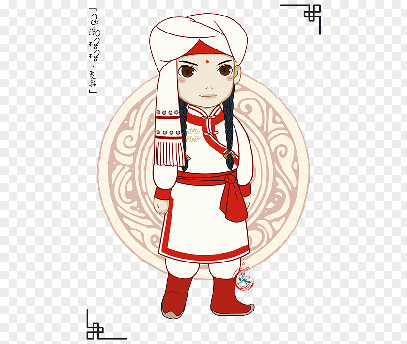 Fair Princess Cartoon Q-version Gege Moe Illustration PNG