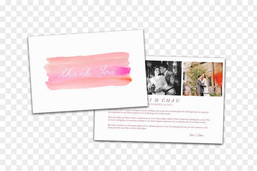 Thank You Cards Pink M Picture Frames RTV PNG
