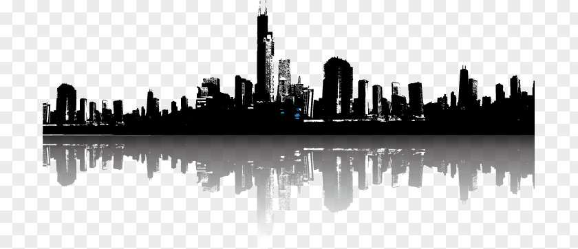 Vector City Silhouette Cityscape Skyline Illustration PNG