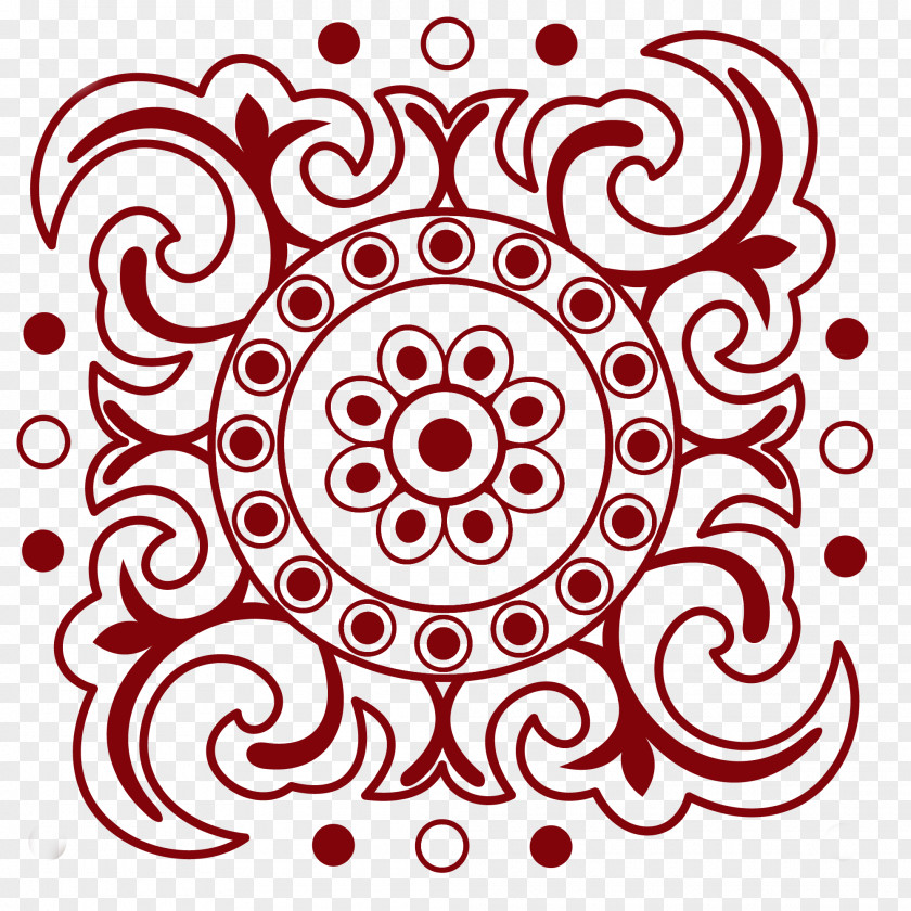 Beautiful Lines Motif Clip Art PNG