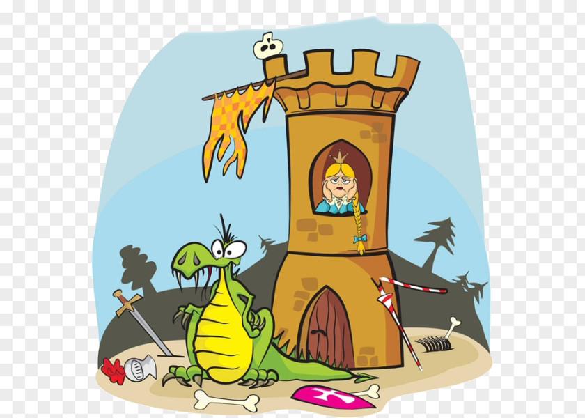 Cartoon Dinosaur Castle Rapunzel Royalty-free Princess Clip Art PNG