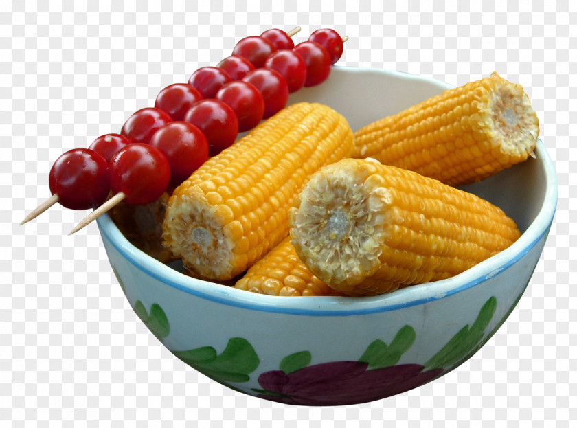 Corn Tomato On The Cob Full Breakfast Maize PNG