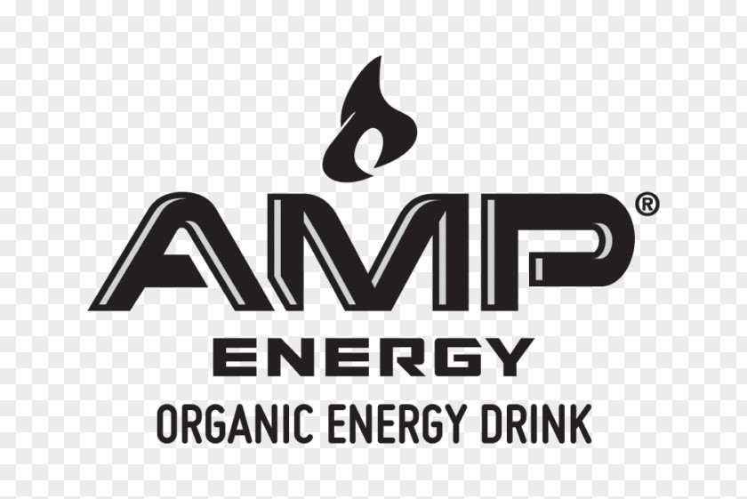 Energy Bar Logo AMP Organic Citrus Drink 12 Fluid Ounce Sleek Can Brand Product PNG