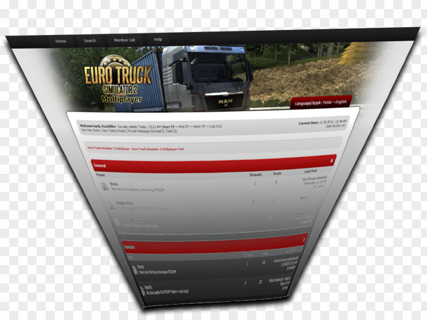 Euro Truck Simulator 2 Multimedia Brand Steam PC Game PNG