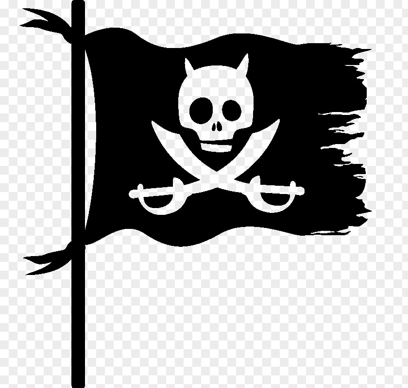 Pirate Flag Sticker Wall Decal Room Adhesive PNG