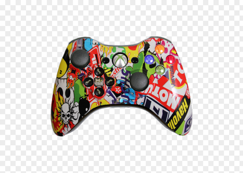 Sticker Bomb Xbox 360 Controller One Game Controllers Video Consoles PNG