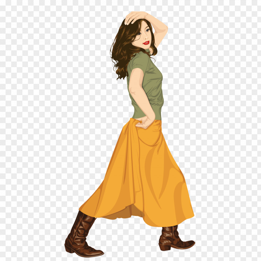 Women Wear Skirts Skirt Woman Illustration PNG
