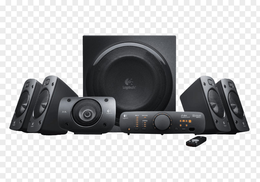Computer 5.1 Surround Sound Logitech Z906 Loudspeaker Home Theater Systems PNG
