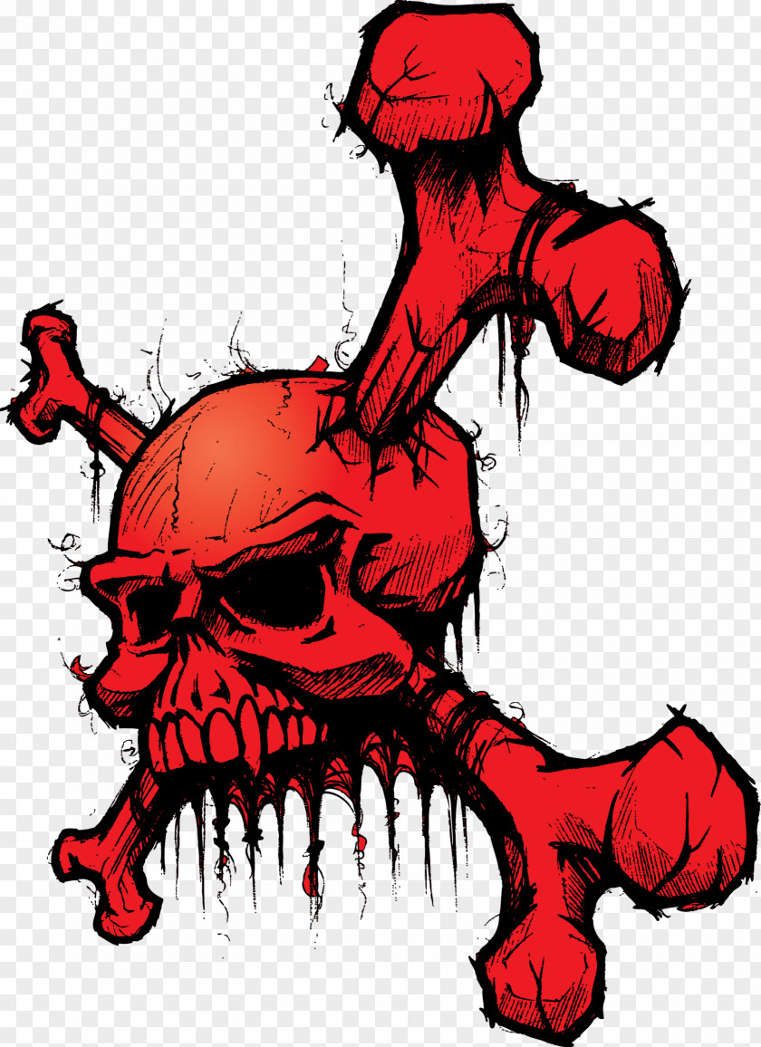 Graffiti Skull T-shirt Bone PNG