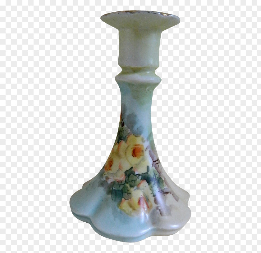 Hand Painted Candle Ceramic Glass Vase Artifact PNG
