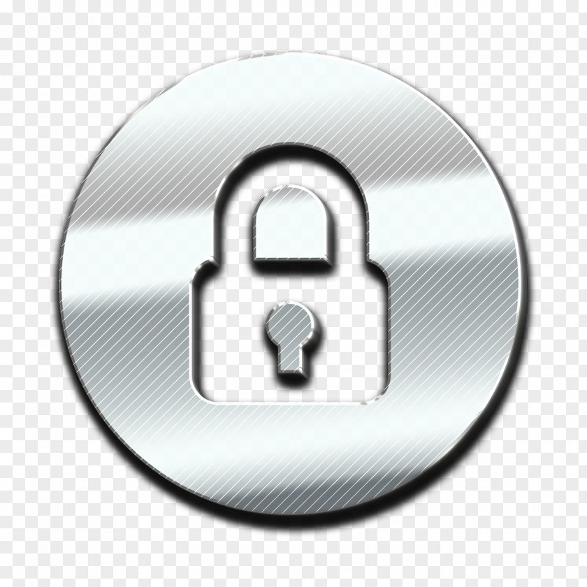 Metal Hardware Accessory Padlock Icon Security Interface PNG