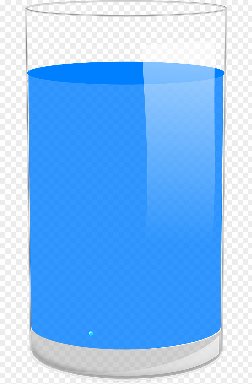 Blue Cocktail Water Glass Clip Art PNG