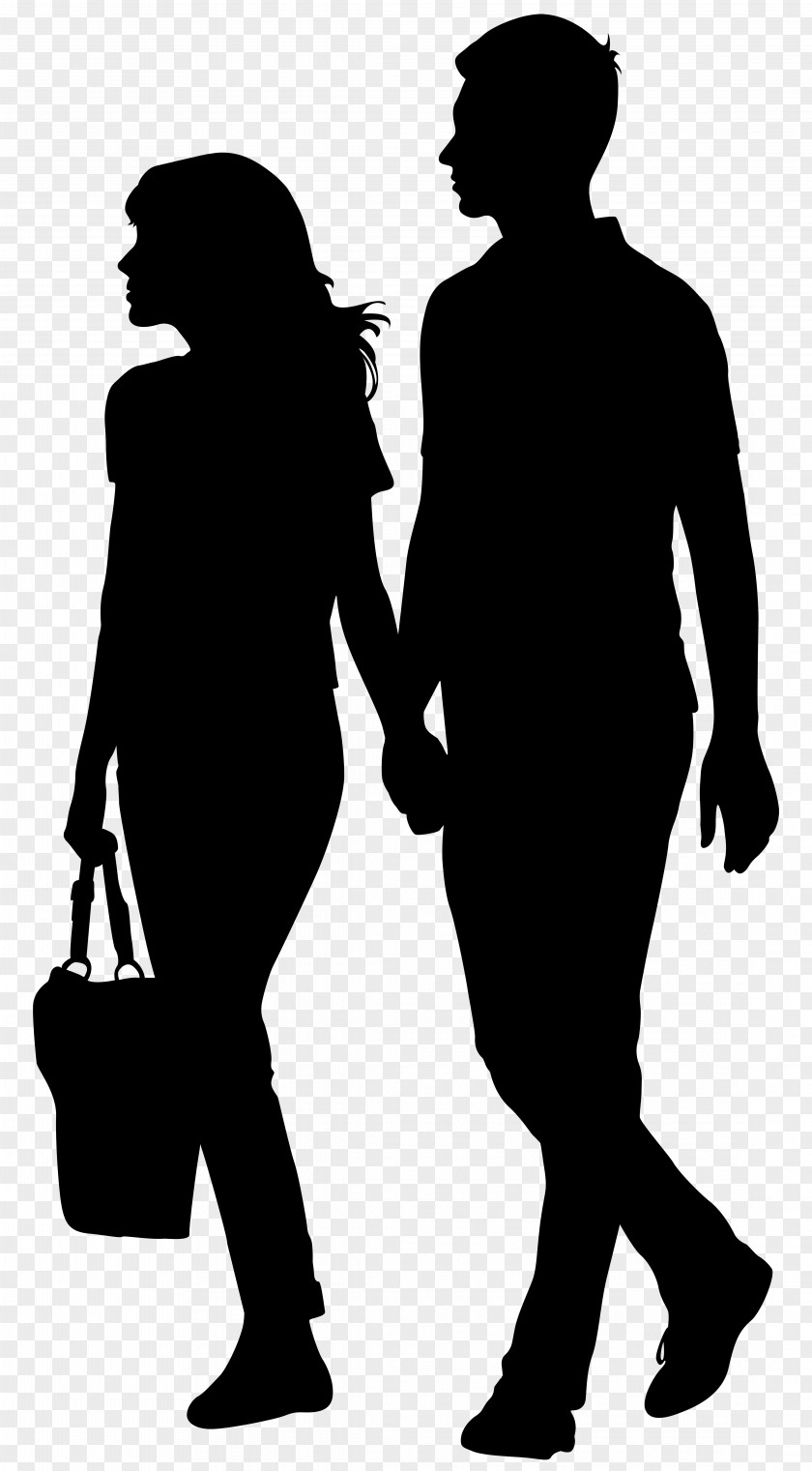 Holding Hands Couple_Silhouette Clip Art Image Song Lyrics YouTube Film MPEG-4 Part 14 PNG