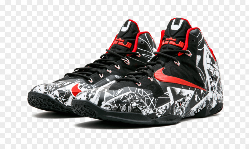 Red Graffiti LeBron 11 Nike Lebron Mens Sports Shoes PNG