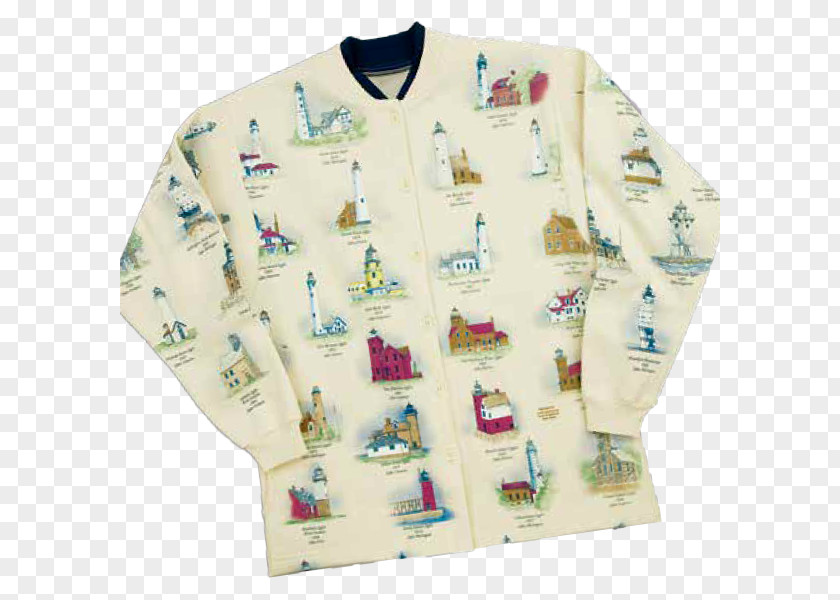 T-shirt Cardigan American Lighthouse Foundation Sleeve PNG