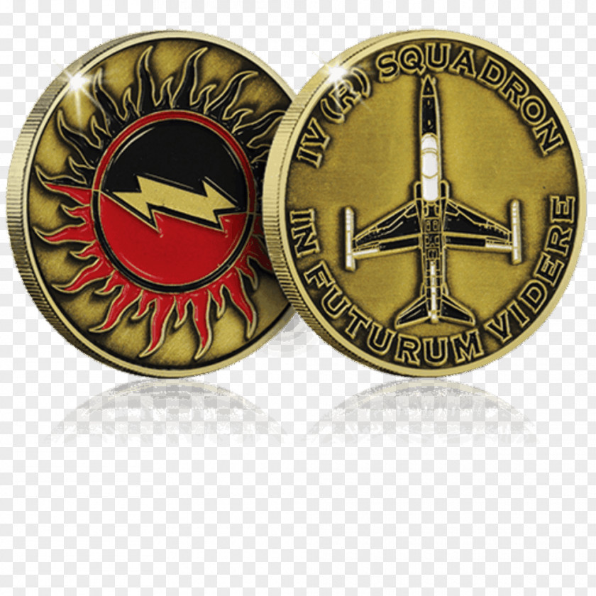 Coin Brass Royal Air Force Silver Emblem PNG