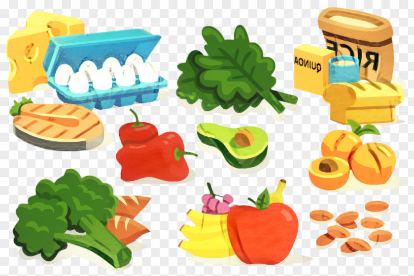Educational Toy Vegetarian Food Background PNG