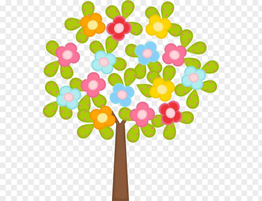 Flower Clip Art Tree Flowers Openclipart PNG