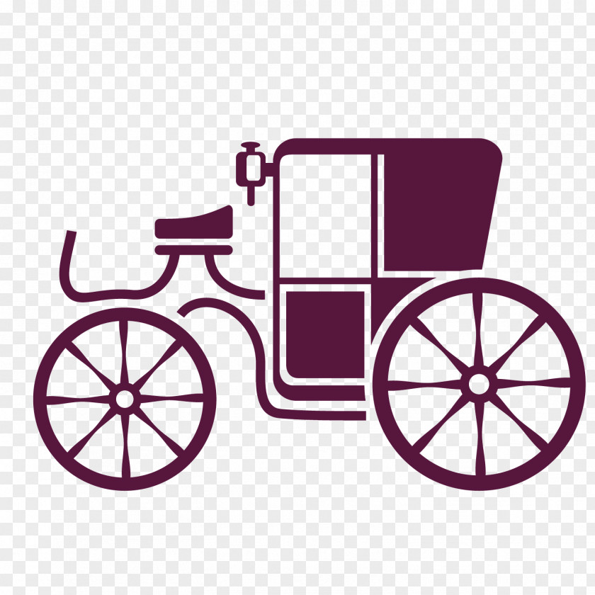 Vector Purple Flat Rickshaw Cartoon Machine Embroidery Child PNG