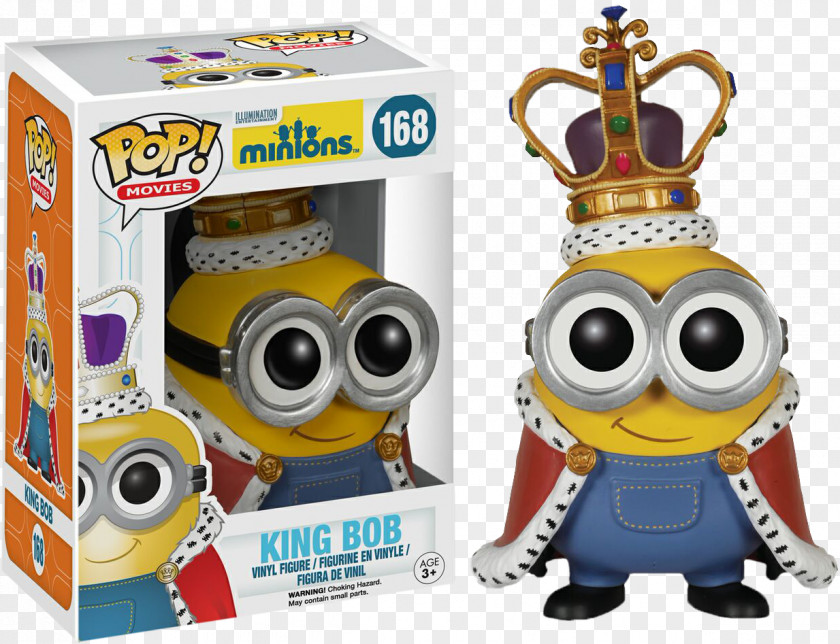 Bob The Minion Funko Action & Toy Figures Pop Collectable PNG