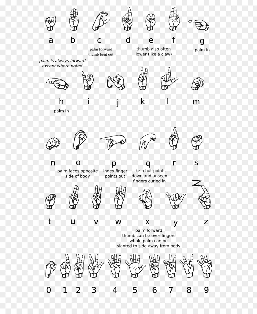 Book American Sign Language Fingerspelling PNG