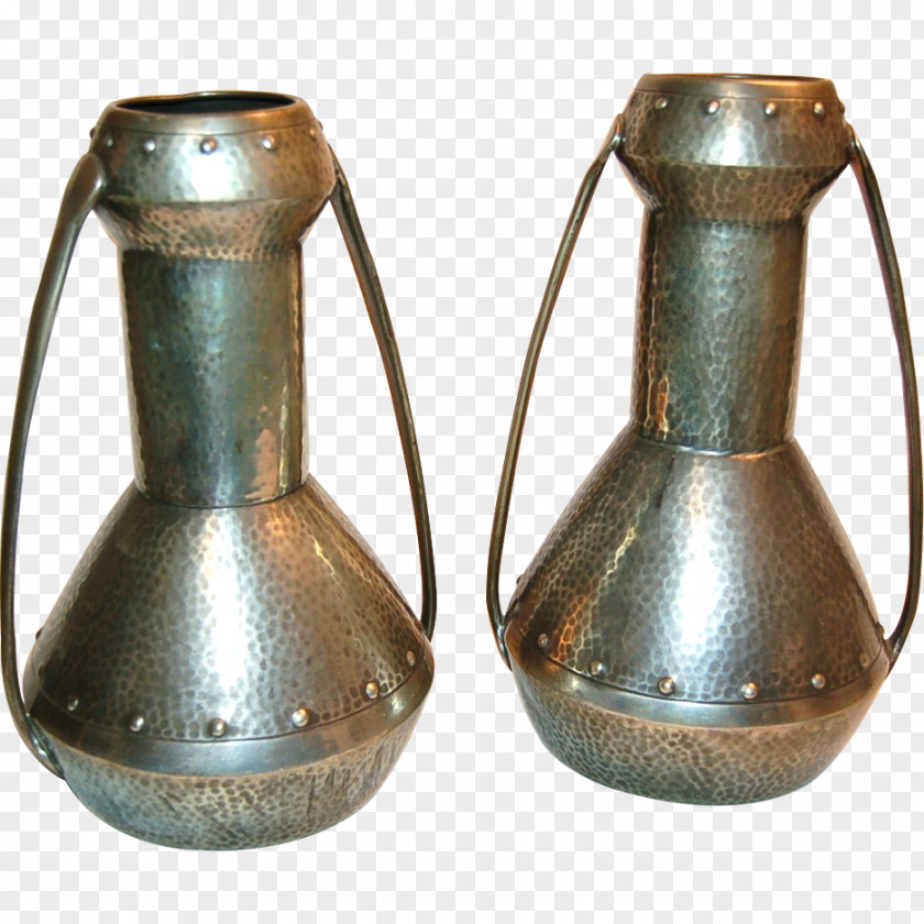 Brass Salt And Pepper Shakers 01504 Vase PNG