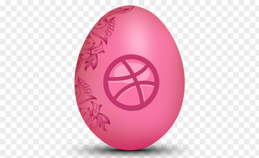 Dribble Pink Easter Egg Symbol Sphere PNG