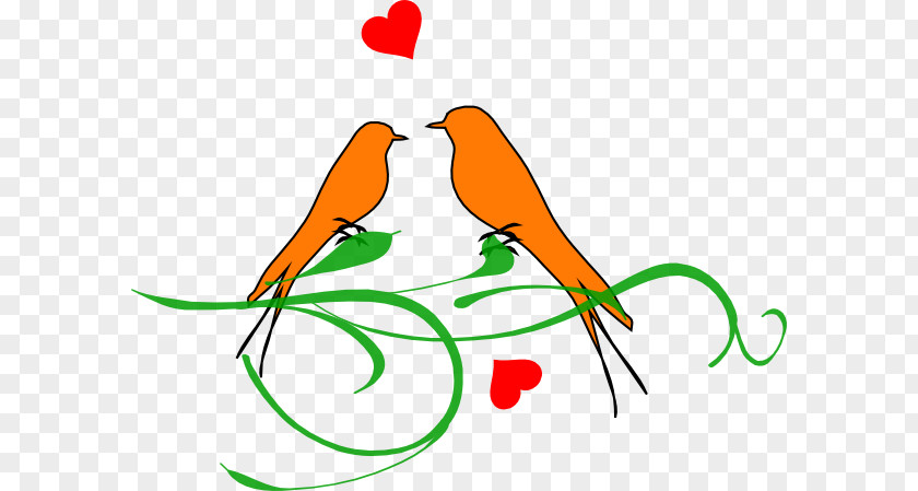 Loving Birds Wedding Clip Art PNG