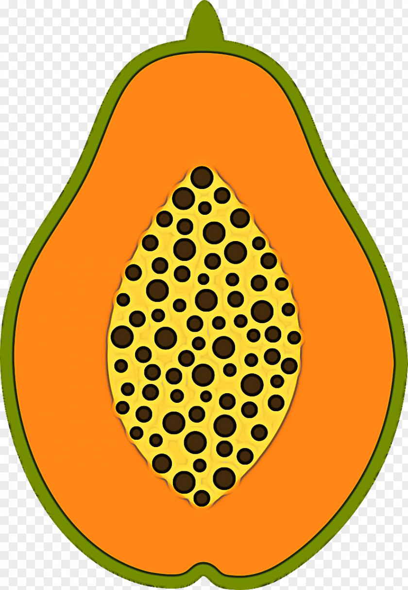 Papaya Fruit Pear Yellow PNG