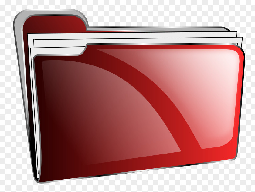 Red Folder Full Icon Directory Clip Art PNG