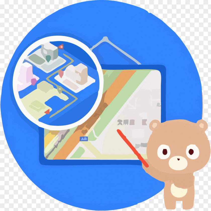 Bear With Map Navigation Baidu Maps Mobile App PNG