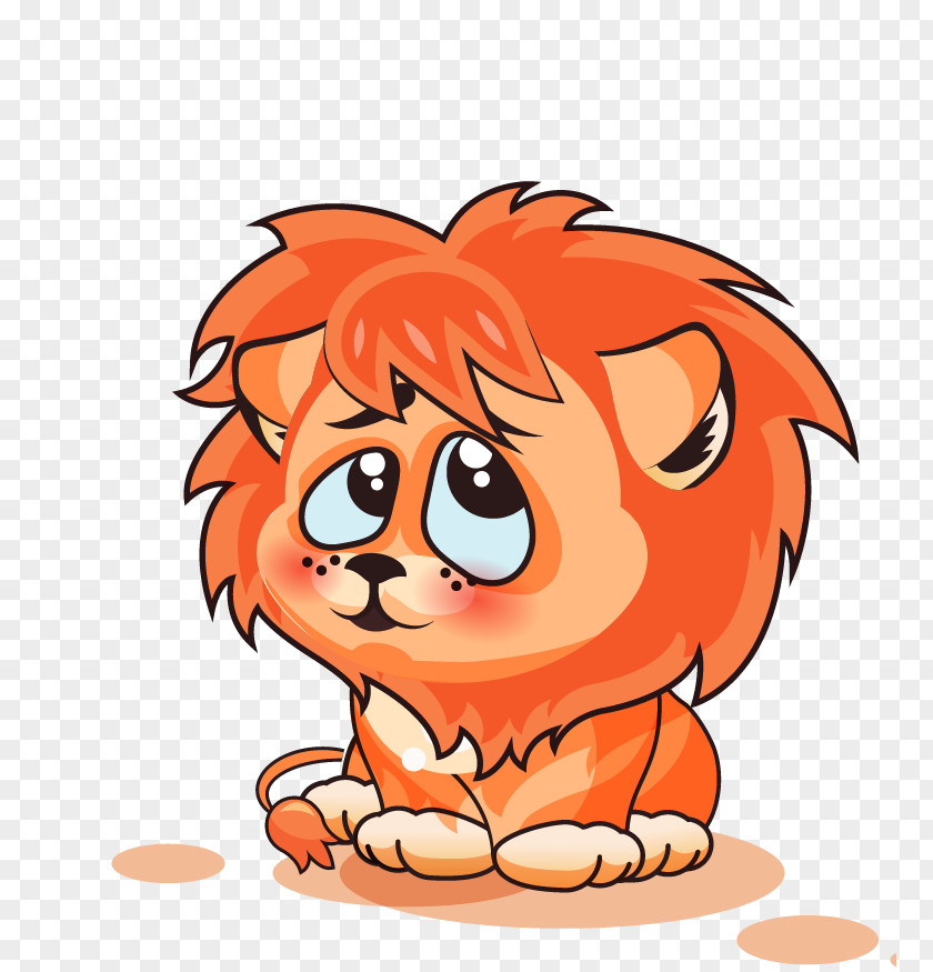 Cartoon Lion Animation Illustration PNG