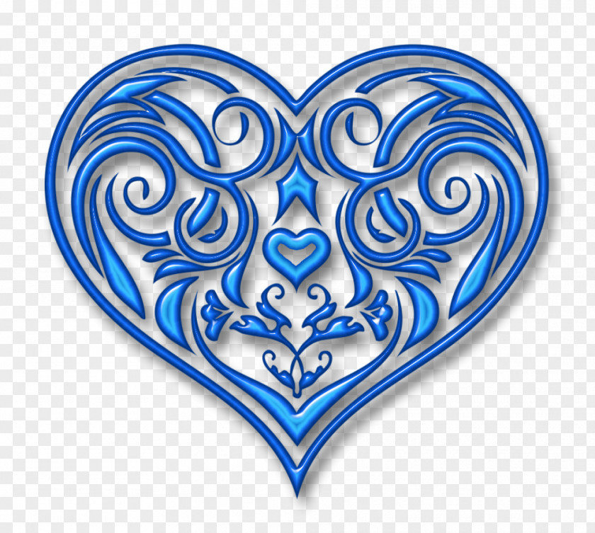 Heart Blue Turquoise White PNG
