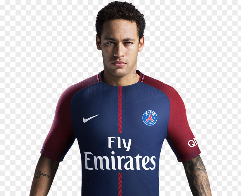 Neymar Paris Saint-Germain F.C. France Ligue 1 Jersey Nike PNG