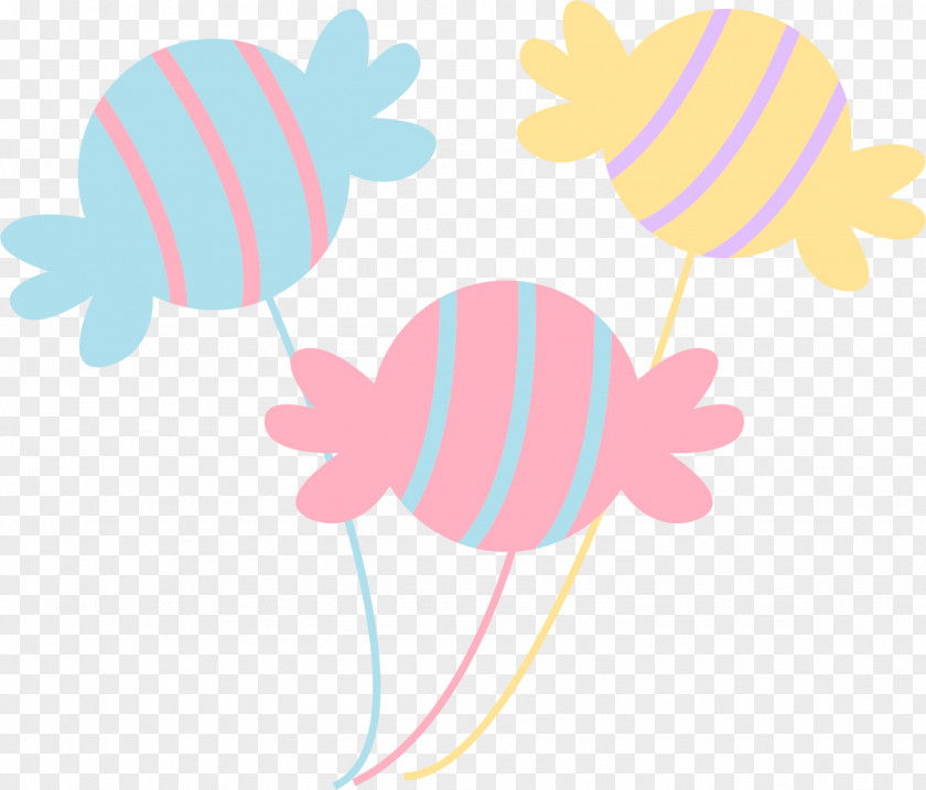 Cute Cartoon Candy Petal Clip Art PNG