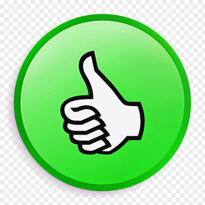 Okay Sign Finger Green Thumb Hand Gesture PNG