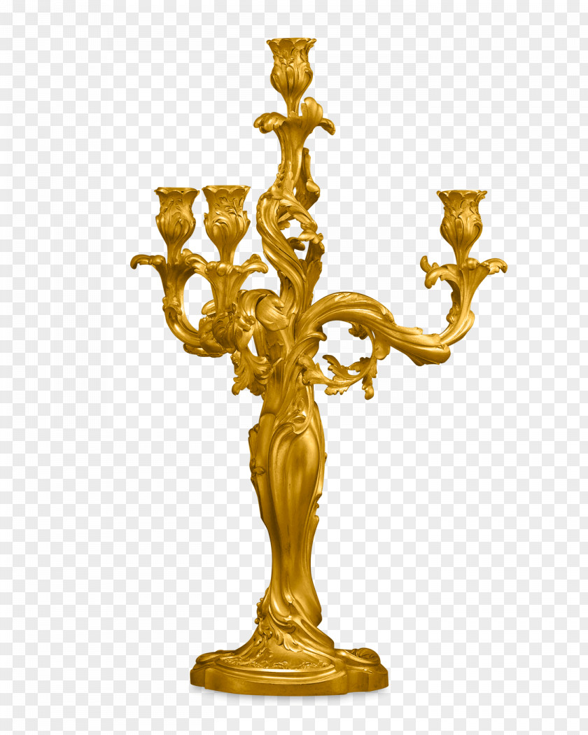 Brass 01504 Bronze Candlestick PNG
