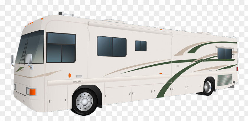 Carrying Vector Car Bus Campervans Motorhome Mobile Home PNG