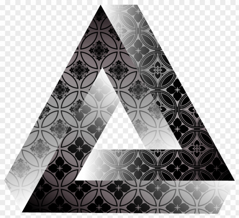 Abstract Pattern Penrose Triangle Drawing Art PNG