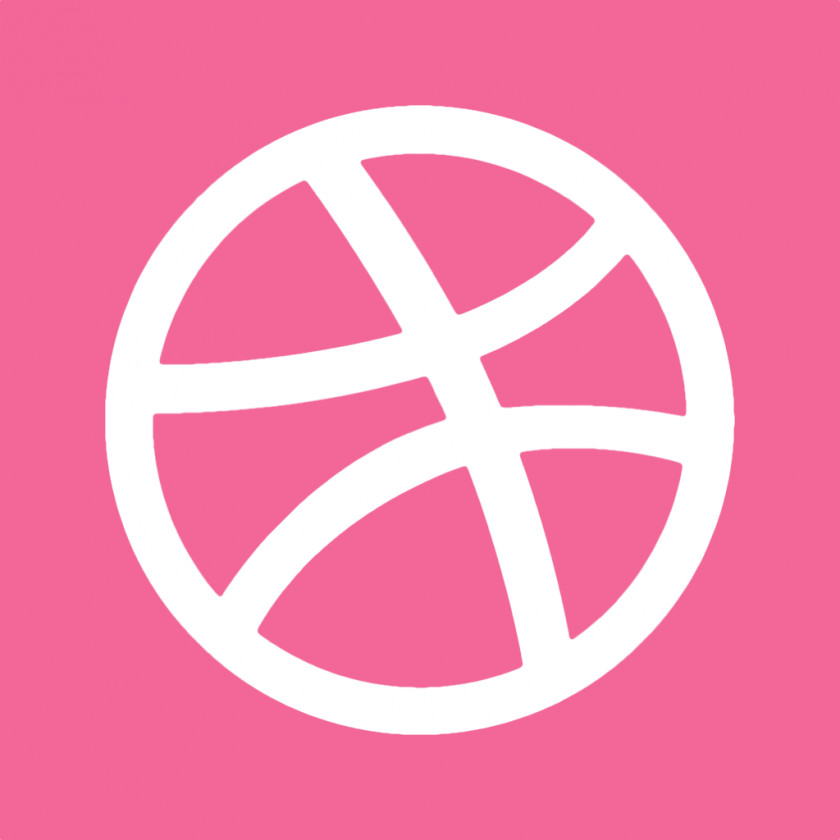 Dribbble Pink Text Symbol Brand PNG