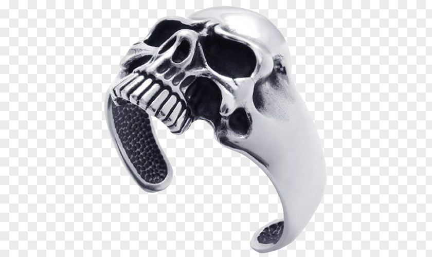 Skeleton Hand Bones Ring Bracelet Jewellery Skull Bangle PNG