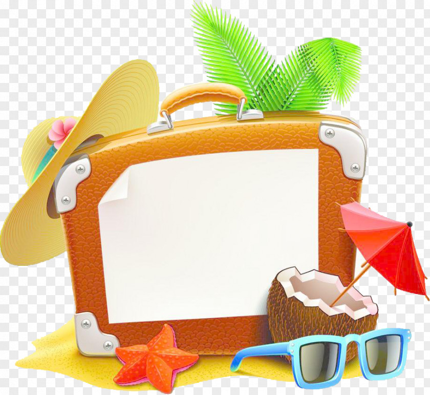 Travel Summer Vacation Suitcase PNG