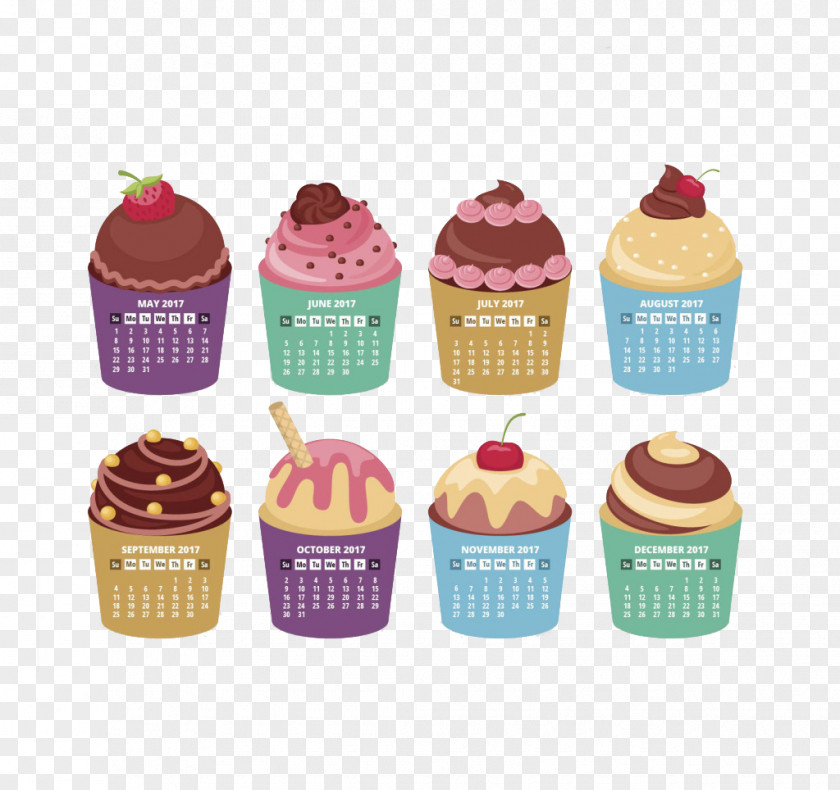 Vector Calendar Cake Cupcake Muffin Madeleine Euclidean PNG