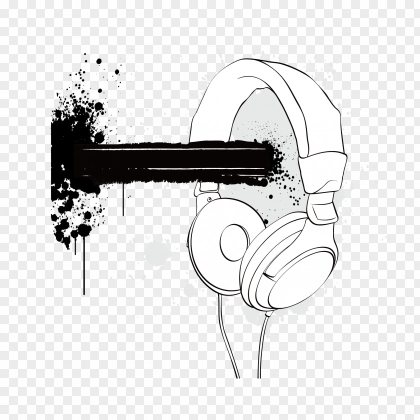 Vector Ink And Headphones Jedidiah Bullfrog Compact Disc Font PNG