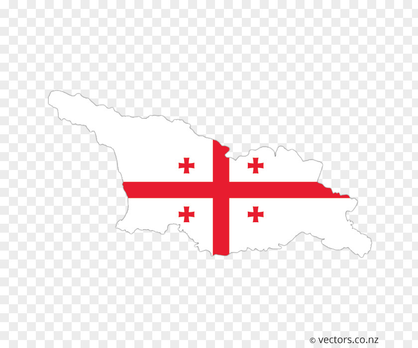Flag Of Georgia Map Stock Photography PNG
