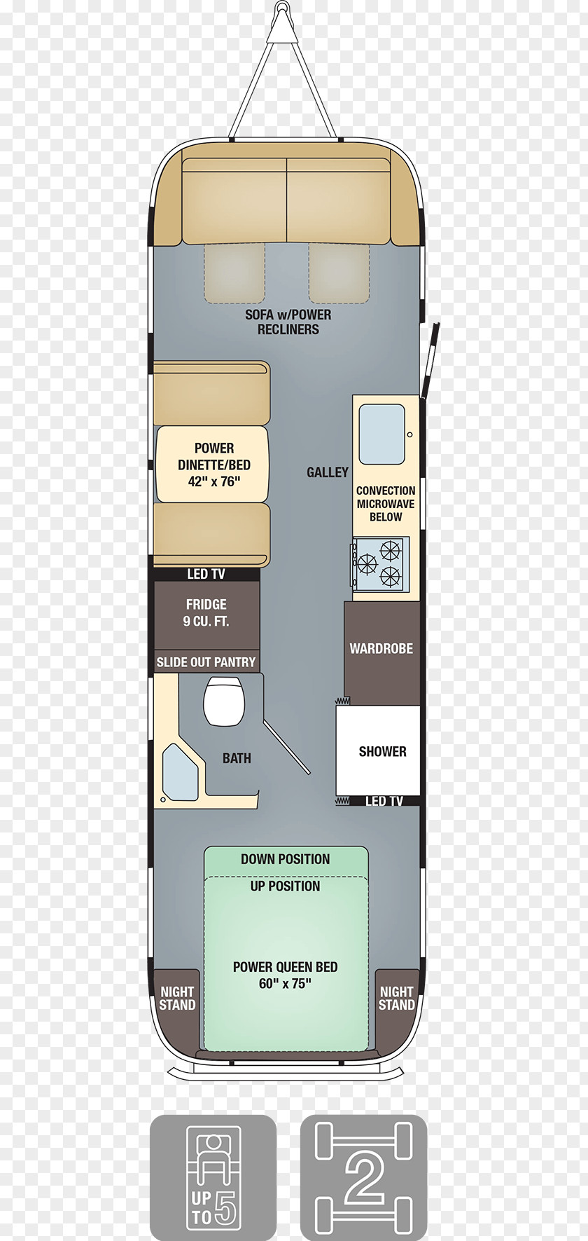 House Airstream Floor Plan PNG