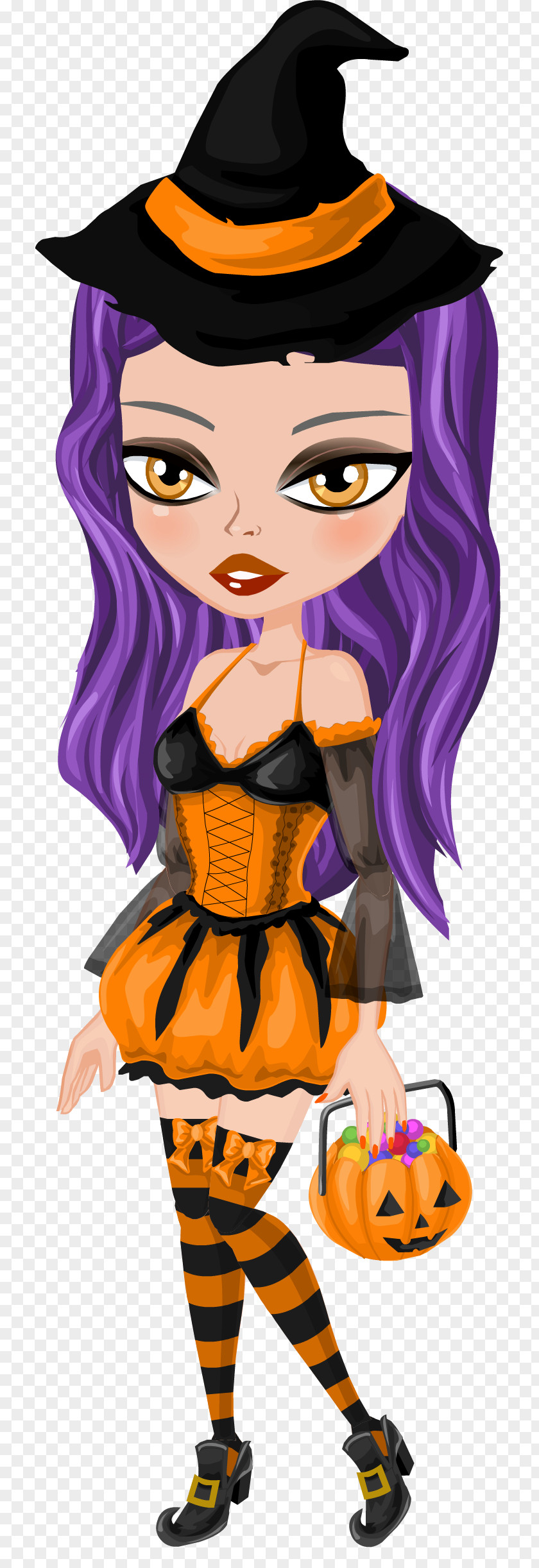Witch A Hoohaw Halloween Dress-up Fashion PNG