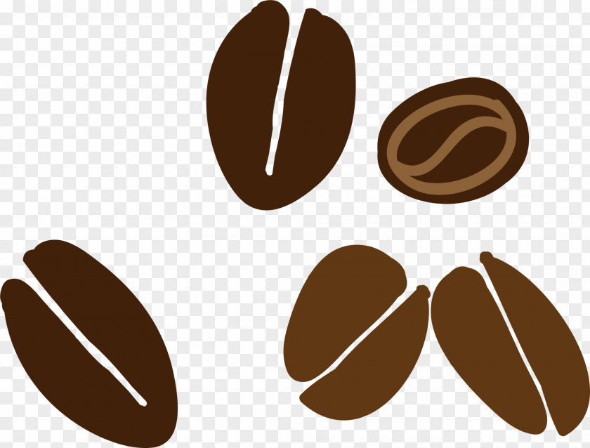Brown Cartoon Coffee Beans Bean Cafe PNG