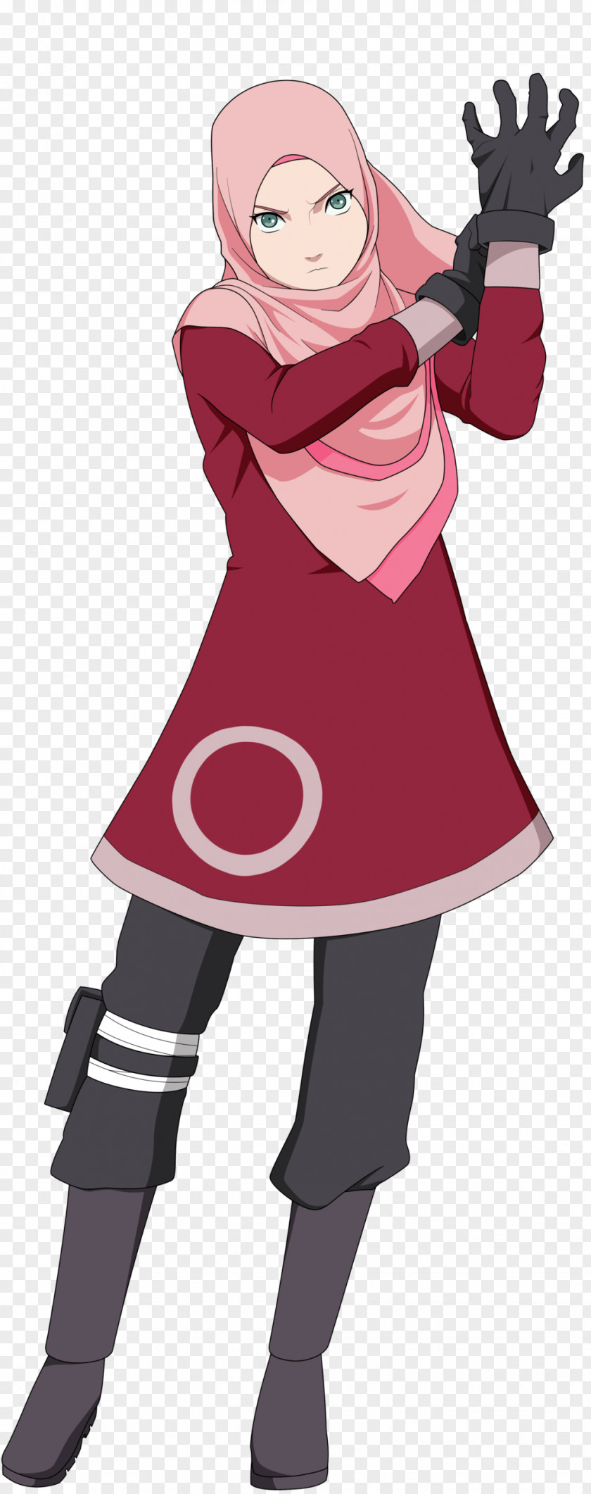 Hijab Sakura Haruno Sasuke Uchiha Naruto Uzumaki Sarada PNG