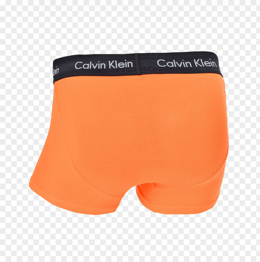 Orange Black Belt On The Back Of Calvin Klein Boxer Briefs Swim Underpants PNG